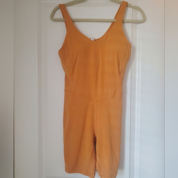 lululemon athletica Tops - 🎉Recent HP🎉NWT Align Autumn Orange 8" Bodysuit/Onesie/Romper
